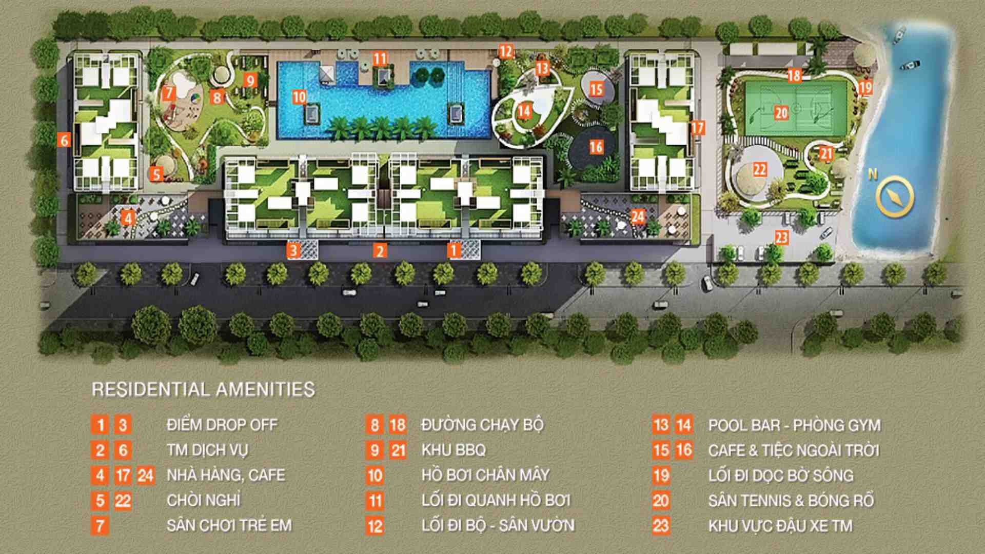 Tiện ích căn hộ The Park Residence