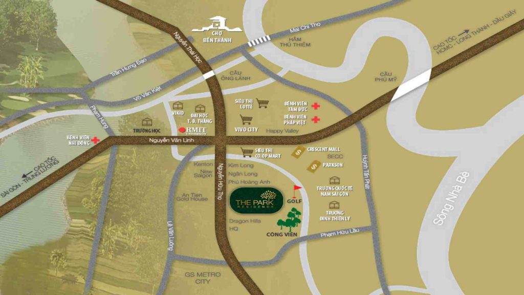 Vị trí The Park Residence